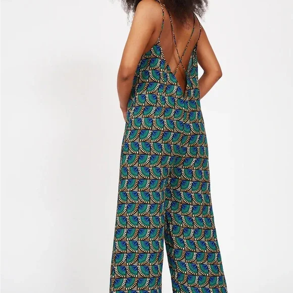 Silk + Salt Jumpsuit — XL very comfy rayon for summer beach days 🦋 - Picture 2 of 6